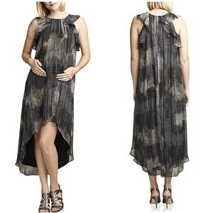 Maternal America Maternity High Low Chiffon Dress Sz S